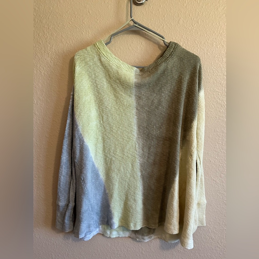 We The Free (Free People) Textured Long Sleeve Top Size XS